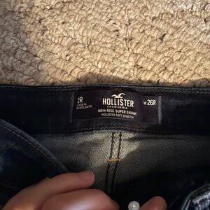 Hollister High Rise Skinny Jeans Dark Wash
